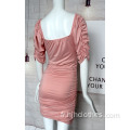 Robe mince sexy rose pour dames